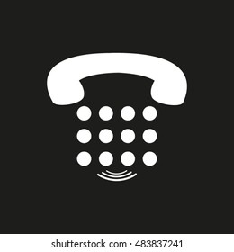 phone, communication, vector icon