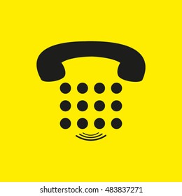 phone, communication, vector icon