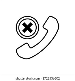 Conjunto de iconos de vector de comunicación y teléfono