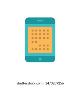 Phone, Computer, Device, Digital, Ipad, Mobile  Flat Color Icon. Vector icon banner Template