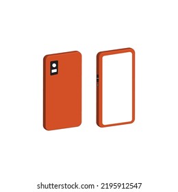 phone concept 3d vector illustration on white background.
