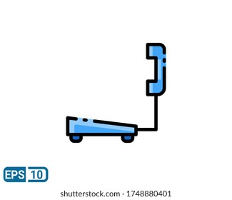 Telefon-Concept-Symbol in vollem Line-Stil einzeln auf weißem Hintergrund. EPS10