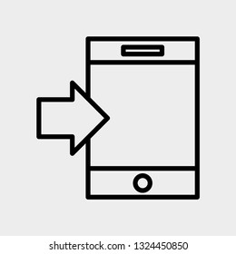 Phone concept line icon. Simple element illustration. Phone concept outline symbol design. Can be used for web and mobile UI/UX . Modern vector style