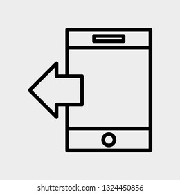 Phone concept line icon. Simple element illustration. Phone concept outline symbol design. Can be used for web and mobile UI/UX . Modern vector style