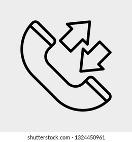Phone concept line icon. Simple element illustration. Phone concept outline symbol design. Can be used for web and mobile UI/UX . Modern vector style