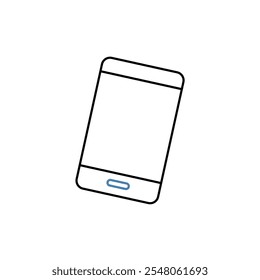 phone concept line icon. Simple element illustration. phone concept outline symbol design.