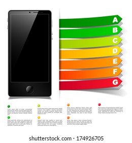 phone concept: realistic design elements