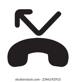 Telefonverbindung Icon Design und Vektorgrafik.