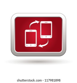 Phone connection icon. Vector illustration
