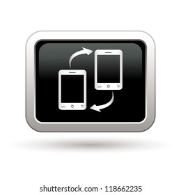 Phone connection icon. Vector illustration