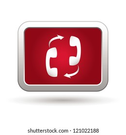 Phone connection icon. Vector illustration