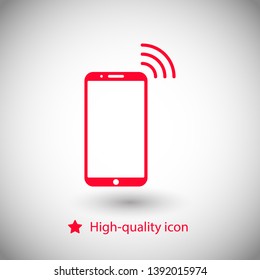 Phone connection icon. Phone wifi icon