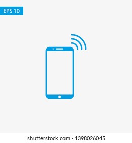 Phone connection icon. Phone wifi icon