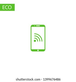 Phone connection icon. Phone wifi icon