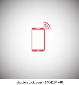 Phone connection icon. Phone wifi icon