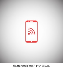 Phone connection icon. Phone wifi icon