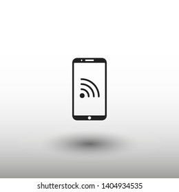 Phone connection icon. Phone wifi icon