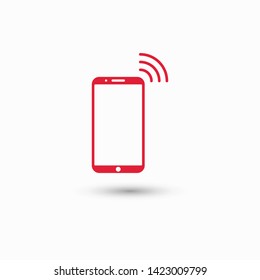 Phone connection icon. Phone wifi icon