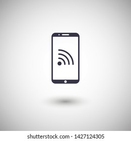 Phone connection icon. Phone wifi icon