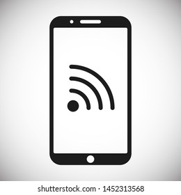 Phone connection icon. Phone wifi icon