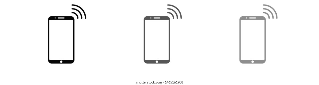 Phone connection icon. Phone wifi icon