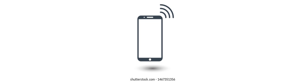 Phone connection icon. Phone wifi icon