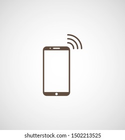 Phone connection icon. Phone wifi icon