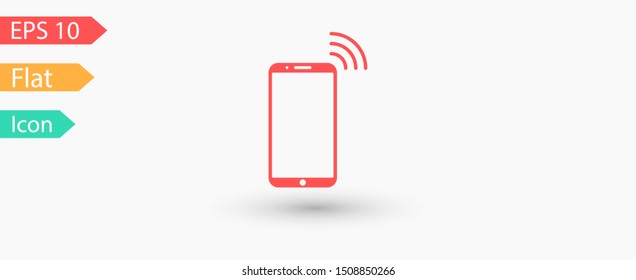 Phone connection icon. Phone wifi icon