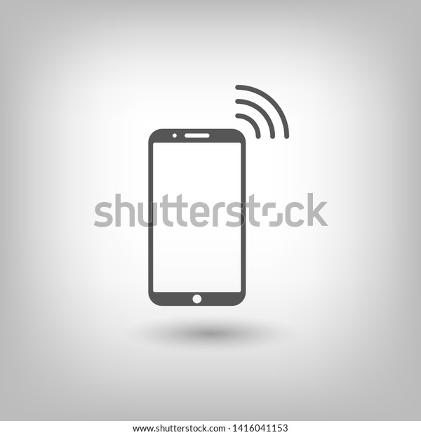 Phone Connection Icon Phone Wifi Icon Stock Vector Royalty Free 1416041153