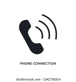 phone connection isolated icon. simple element illustration from ultimate glyphicons concept icons. 