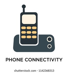 Phone connectivity icon vector isolated on white background for your web and mobile app design, Phone connectivity logo concept