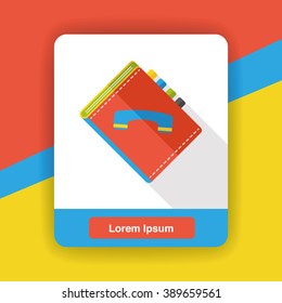 phone contact flat icon