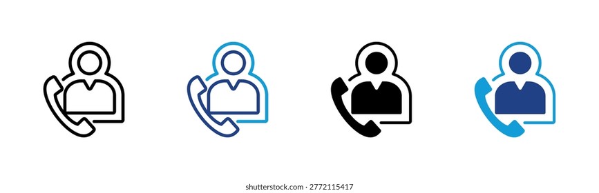 Phone Contact icon collection with multiple styles