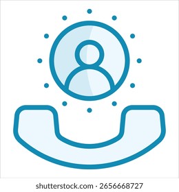 Elemento De Ícone De Contato De Telefone Para Design