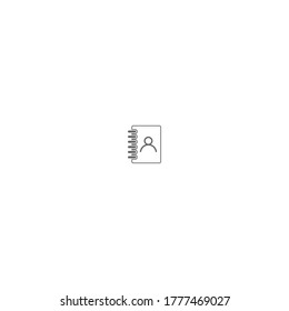 Phone contact icon logo vector template illustration