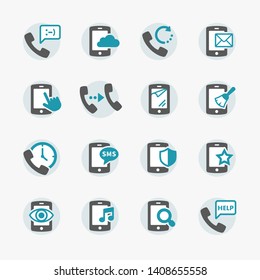 Phone and contact Icon set