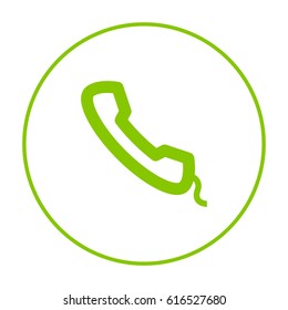 Phone contact line vector icon