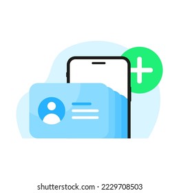 phone contact list, app access permission on smartphone concept illustration flat design vector eps10. modern graphic element for landing page, empty state ui, infographic, icon