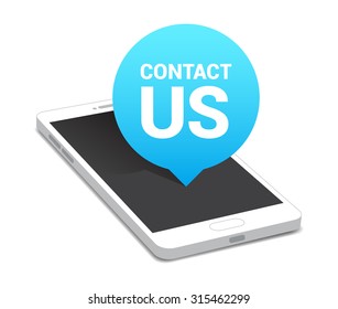 Phone Contact Us Bubble