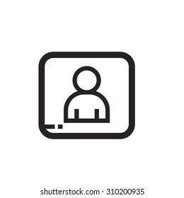 Phone Contact vector icon