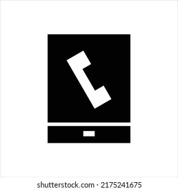 Phone contact vector icon symbol design