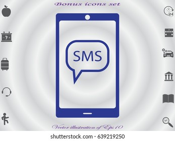 Phone Conversation, chat icon, vector illustration eps10
