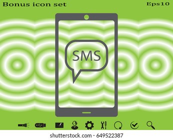 Phone Conversation, chat icon, vector illustration eps10