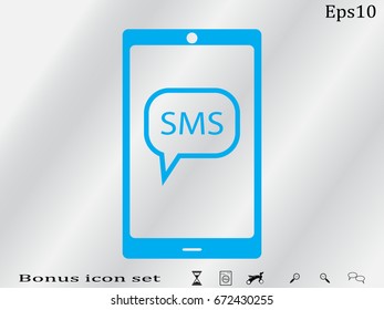 Phone Conversation, chat icon, vector illustration eps10