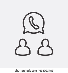 Phone conversation Icon