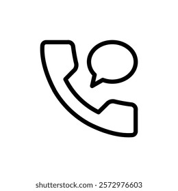 Phone conversation icon flat editable icon mark