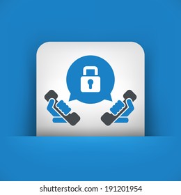Phone conversation locked