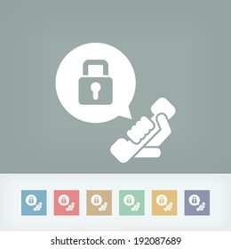 Phone conversation locked
