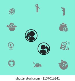 phone conversation vector icon