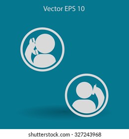 phone conversation vector icon